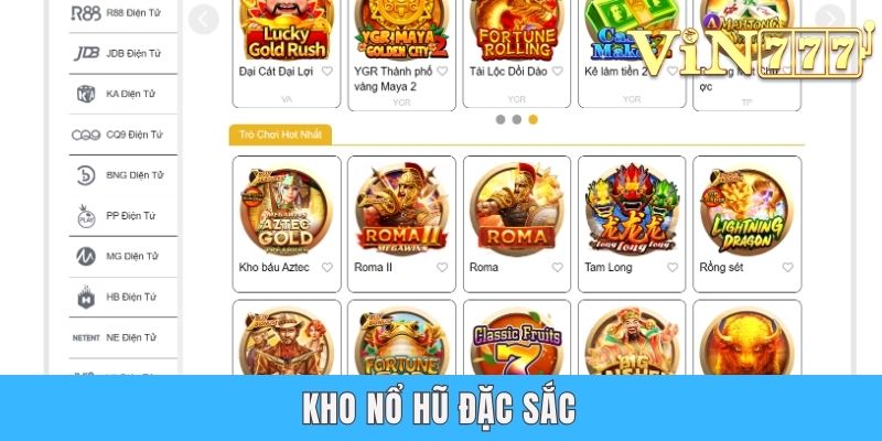 Kho nổ hũ đặc sắc