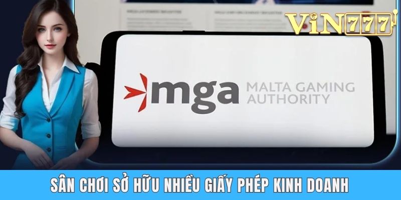 Sân chơi sở hữu giấy phép kinh doanh